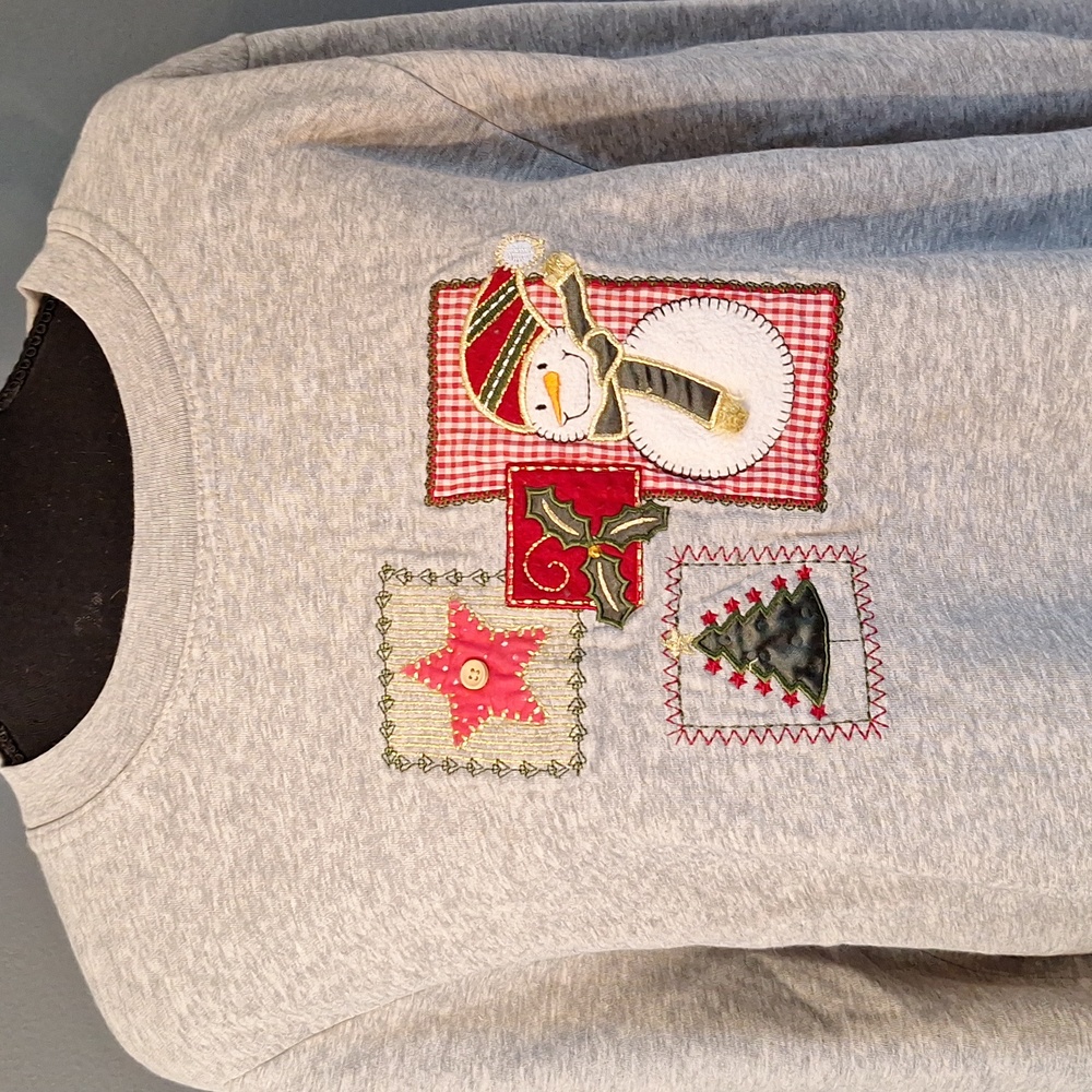 Holiday Editions Snowman Sweater Size XL - Picture 2 of 6